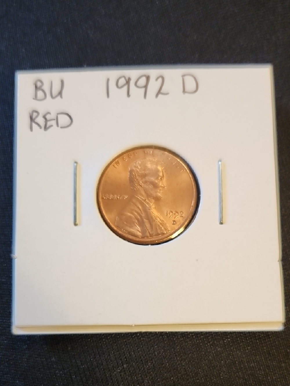 1992-D Lincoln Cent - Red Brilliant Uncirculated